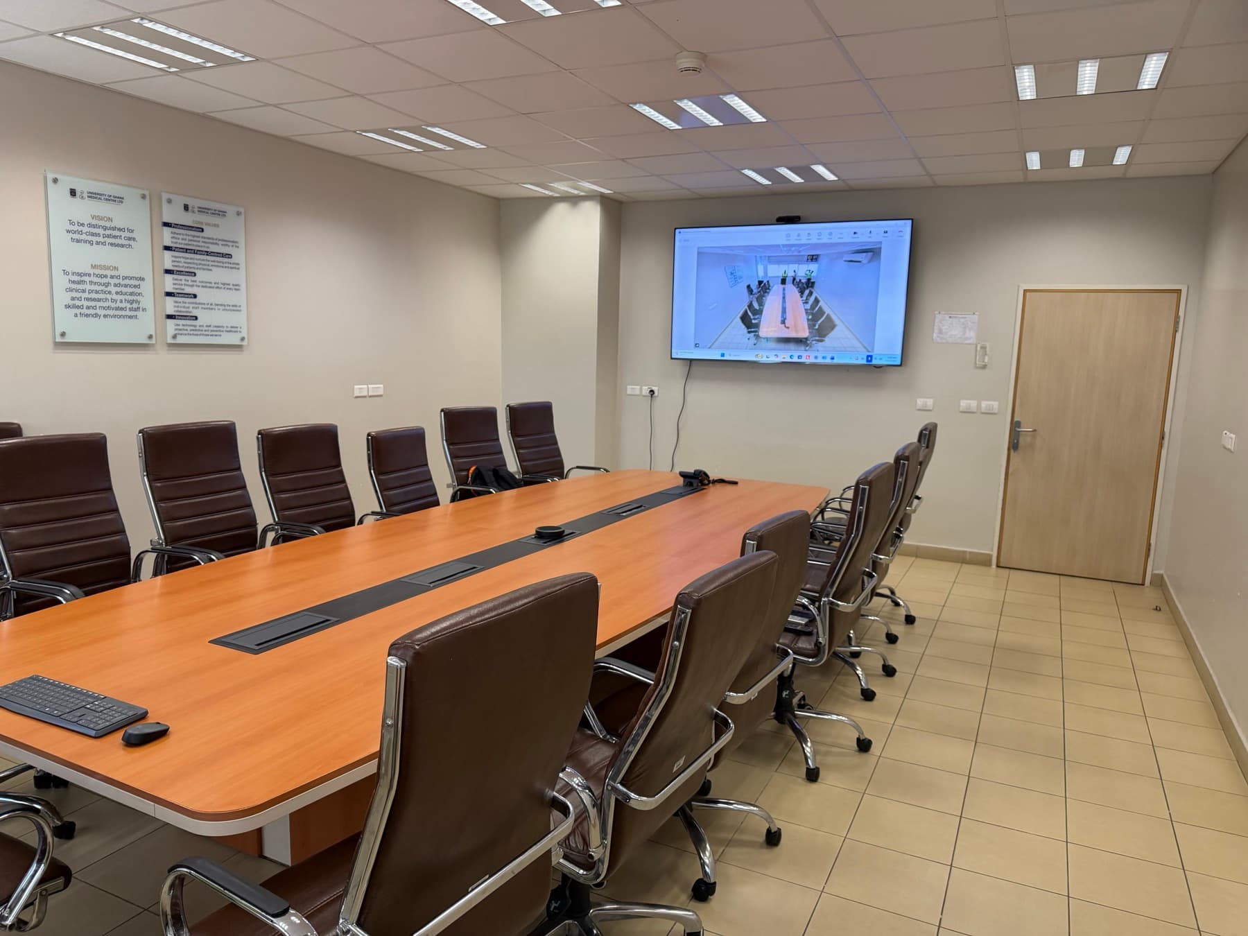 UGMC simulation conference room seating arrangement
