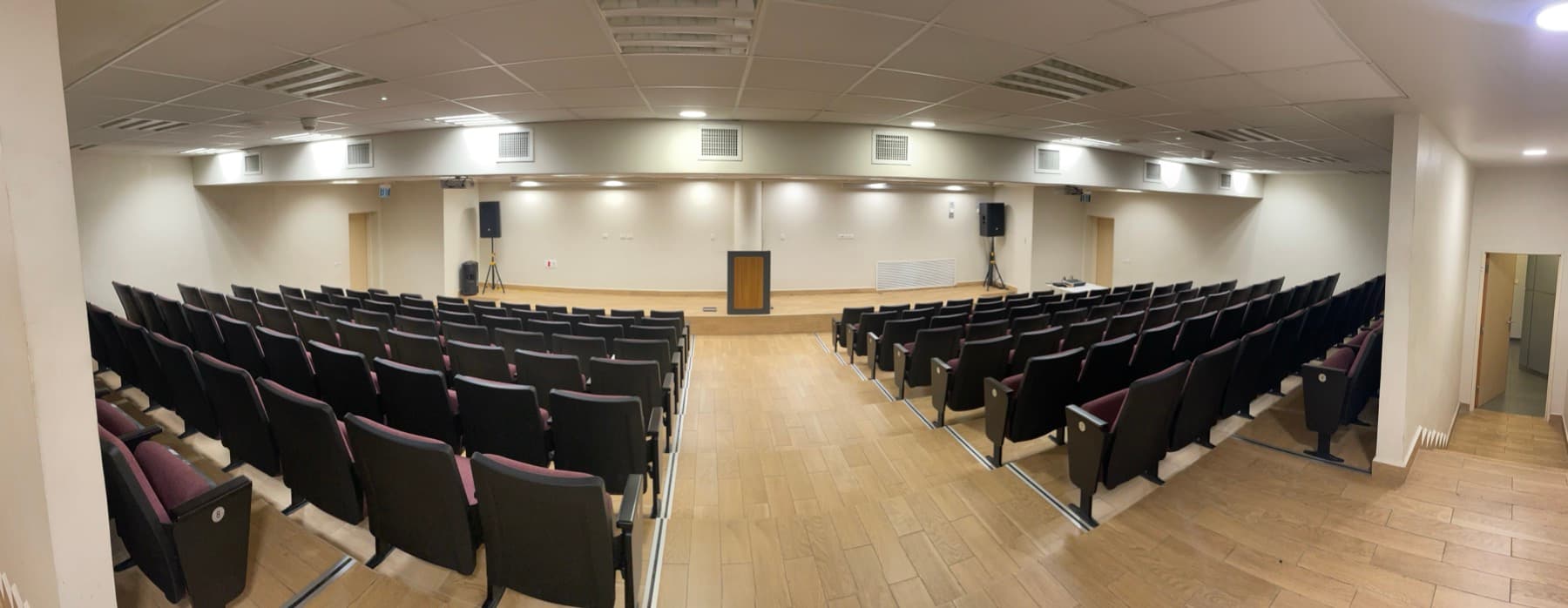 UGMC conference room panoramic installation view